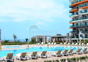 شقة فسيحة بغرفة نوم واحدة في مجمع جديد