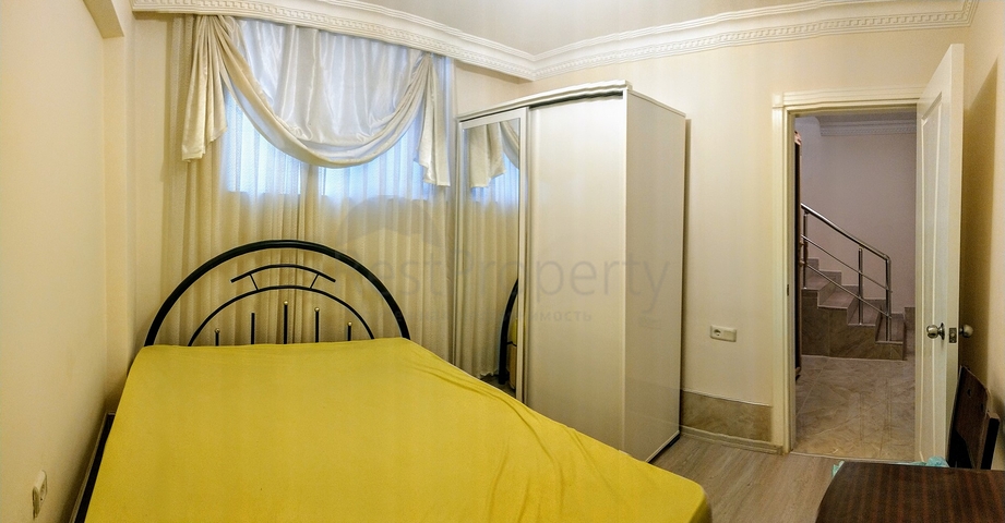 شقة دوبلكس 2 + 1 مع أثاث 100 م من البحر في أنطاليا