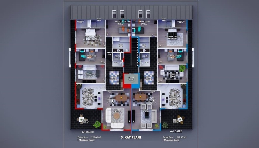 شقق عائلية واسعة ضمن مجمع سكني خمس نجوم في اوبا / الانيا 