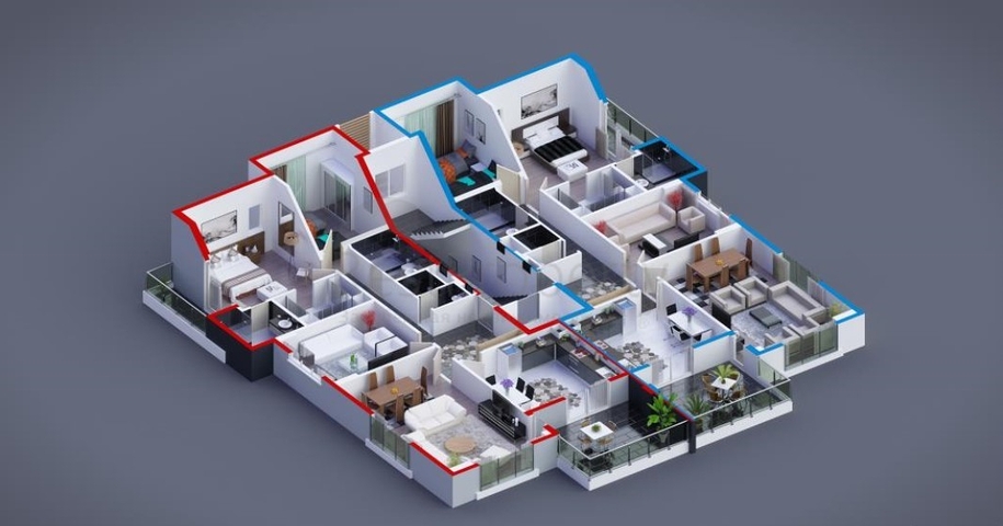 شقق عائلية واسعة ضمن مجمع سكني خمس نجوم في اوبا / الانيا 