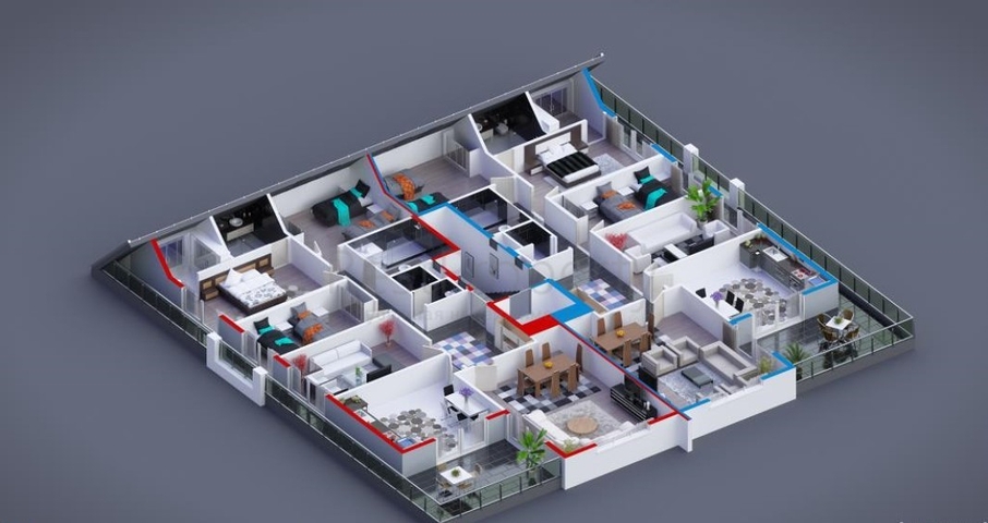 شقق عائلية واسعة ضمن مجمع سكني خمس نجوم في اوبا / الانيا 