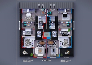 شقق عائلية واسعة ضمن مجمع سكني خمس نجوم في اوبا / الانيا 