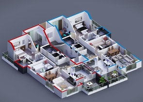 شقق عائلية واسعة ضمن مجمع سكني خمس نجوم في اوبا / الانيا 