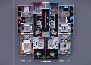 شقق عائلية واسعة ضمن مجمع سكني خمس نجوم في اوبا / الانيا 