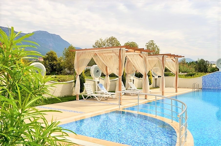 اطلالة بحر - شقة غرفة وصالة - ضمن مجمع سكني - مهموتلار / الانيا 