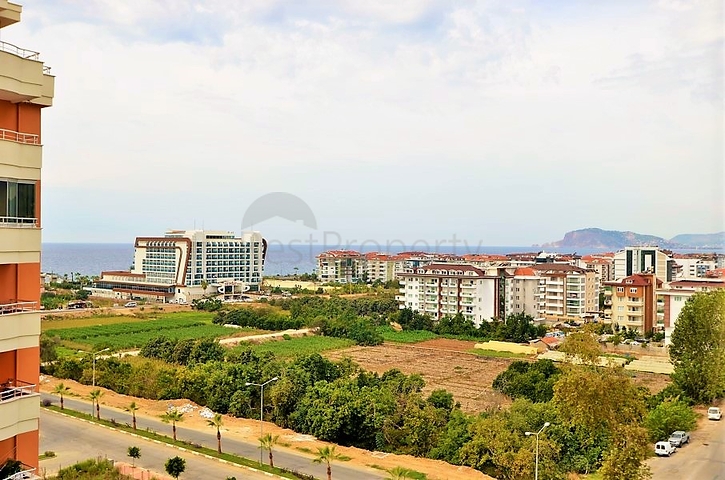 اطلالة بحر - شقة غرفة وصالة - ضمن مجمع سكني - مهموتلار / الانيا 