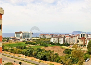 اطلالة بحر - شقة غرفة وصالة - ضمن مجمع سكني - مهموتلار / الانيا 