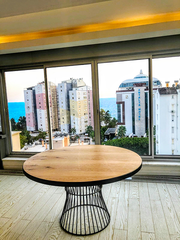 شقة 3 + 1 مطلة على البحر في وسط لارا أنطاليا