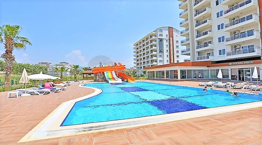 شقة استديو مفروشة ضمن مجمع سكني خمس نجوم في افسلار / الانيا 