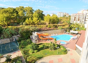 شقة مفروشة من تصميم غرفة وصالة ضمن مجمع خمس نجوم في الانيا منطقة افسلار 