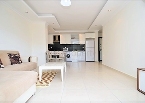 شقة مفروشة من تصميم غرفة وصالة ضمن مجمع خمس نجوم في الانيا منطقة افسلار 