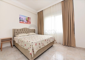 شقة غرفتين وصالة مفروشة ضمن مجمع سكني في شارع بارباروس - مهموتلار / الانيا 