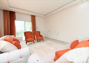 شقة غرفتين وصالة مفروشة ضمن مجمع سكني في شارع بارباروس - مهموتلار / الانيا 