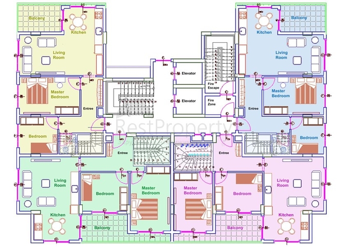 مجمع سكني حديث قريب من البحر في مهموتلار / الانيا 