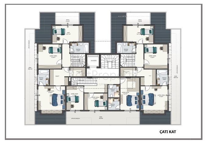 بسعر منافس - شقة ثلاث غرف وصالة في جيكجلي / الانيا 