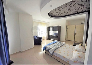 غرفتين وصالة مفروشة ضمن مجمع سكني في مهموتلار - الانيا 