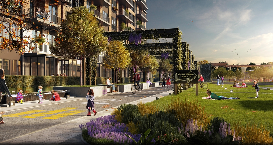 مدينة مالية في منطقة أتاشهير في الجزء الآسيوي من اسطنبول