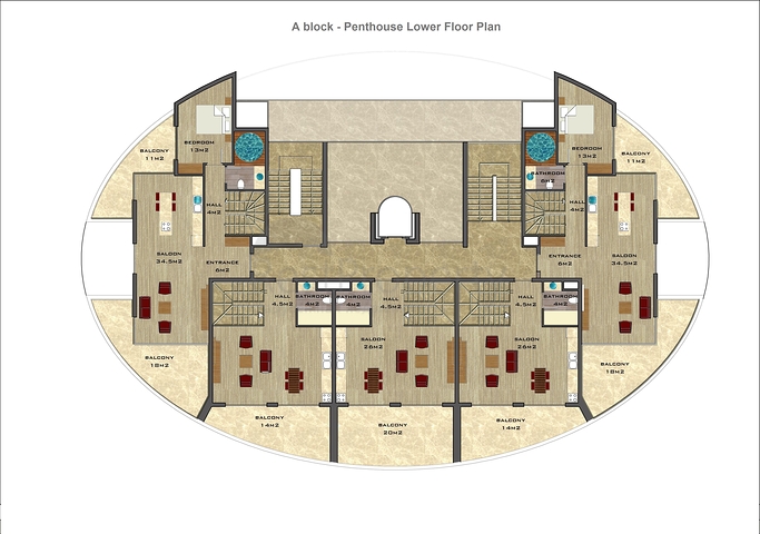أحد أجمل المجمعات الفاخرة في ألانيا 