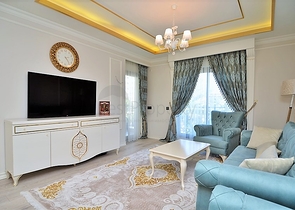 شقق فاخرة للإيجار ، مع تخطيط 2 + 1 في وسط ألانيا