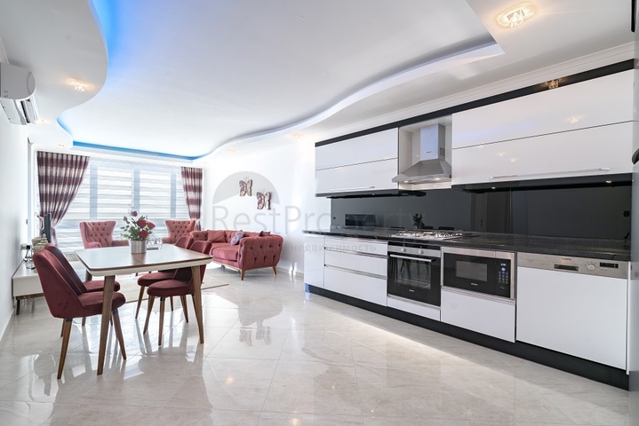 تصميم عصري حديث - شقة غرفتين وصالة ضمن مجمع فاخر في اوبا / الانيا 