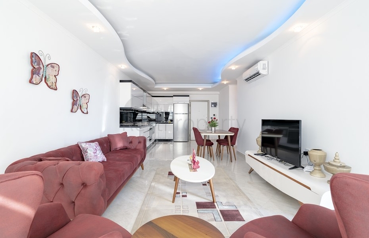 تصميم عصري حديث - شقة غرفتين وصالة ضمن مجمع فاخر في اوبا / الانيا 