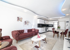 تصميم عصري حديث - شقة غرفتين وصالة ضمن مجمع فاخر في اوبا / الانيا 