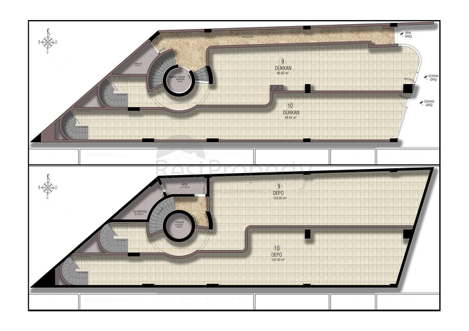 مبنى تجارية في مركز مدينة أنطاليا