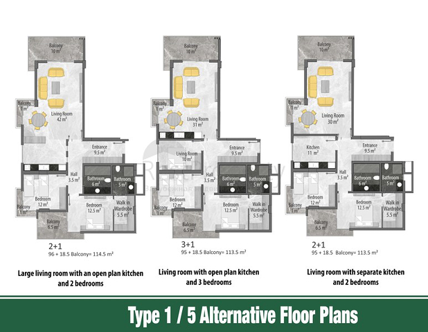 خيارات متنوعة من الشقق ضمن مجمع سكني حديث في اوبا / الانيا 