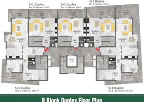 خيارات متنوعة من الشقق ضمن مجمع سكني حديث في اوبا / الانيا 