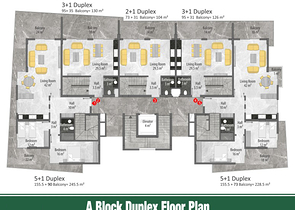 خيارات متنوعة من الشقق ضمن مجمع سكني حديث في اوبا / الانيا 