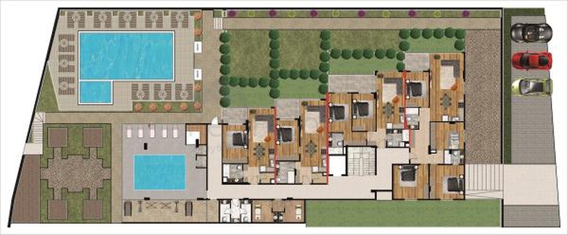 اول خط على البحر - مجمع سكني جديد في كاستل / الانيا 