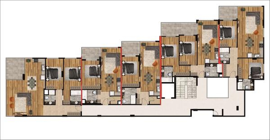 اول خط على البحر - مجمع سكني جديد في كاستل / الانيا 
