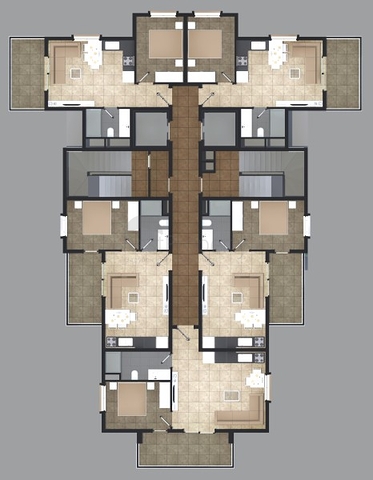 مجمع سكني حديث يضم شقق غرفة وصالة باسعار مناسبة في افسلار / الانيا 