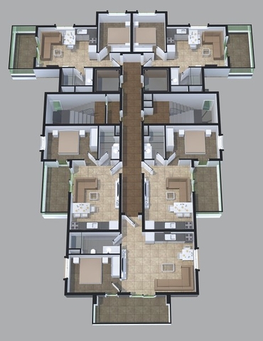 مجمع سكني حديث يضم شقق غرفة وصالة باسعار مناسبة في افسلار / الانيا 