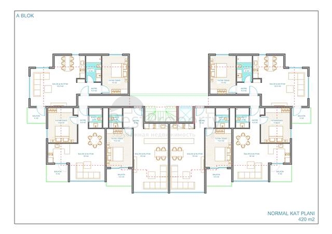 شقق جديدة للبيع في كونيالتي / انطاليا 