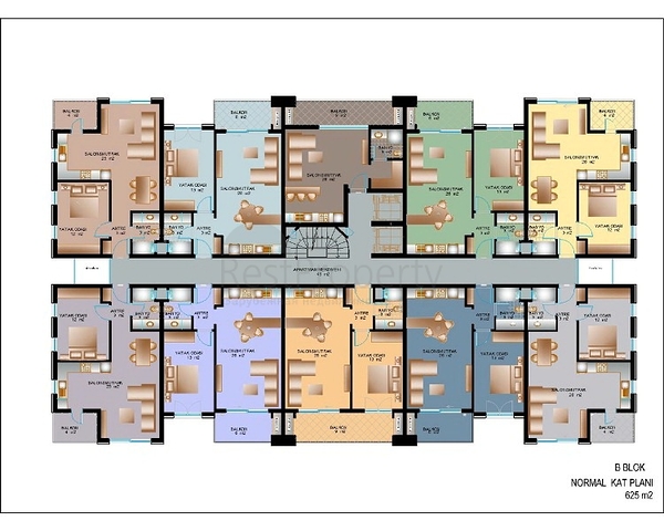 شقق للبيع ضمن مجمع استثماري فاخر في انطاليا 