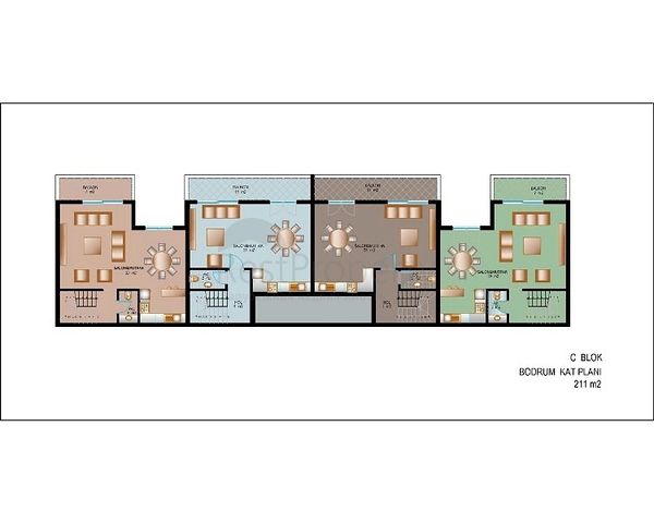 شقق للبيع ضمن مجمع استثماري فاخر في انطاليا 