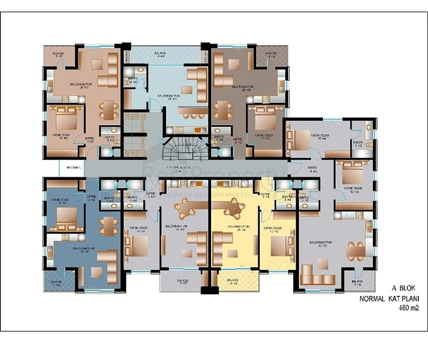 شقق للبيع ضمن مجمع استثماري فاخر في انطاليا 