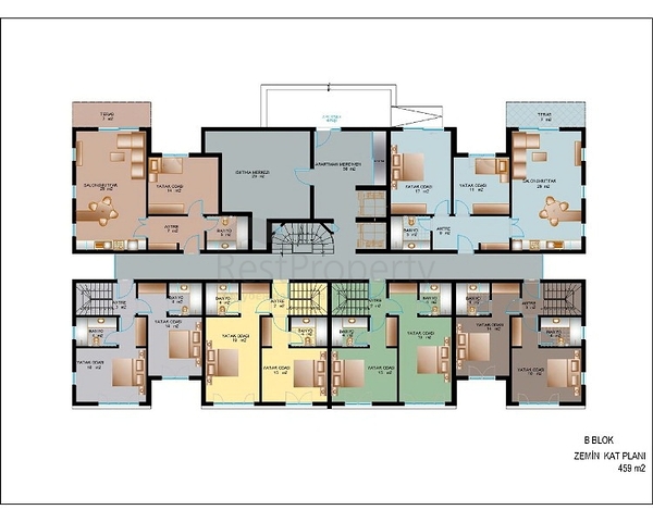 شقق للبيع ضمن مجمع استثماري فاخر في انطاليا 