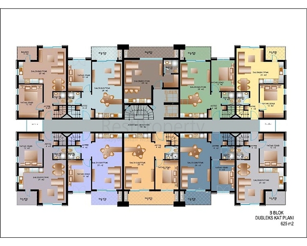 شقق للبيع ضمن مجمع استثماري فاخر في انطاليا 
