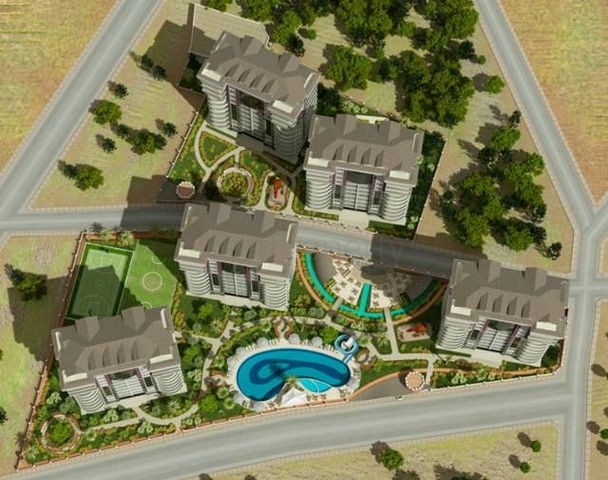 مجمع فاخر بشقق عصرية للبيع في جيكجيللي / الانيا 