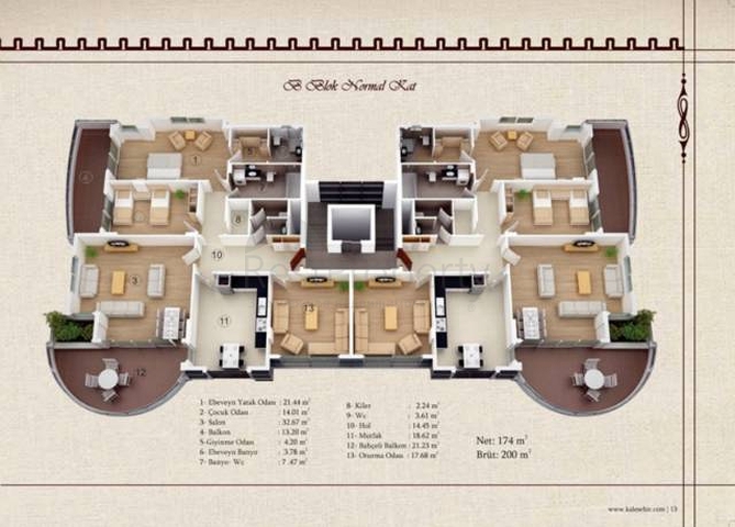 مجمع فاخر بشقق عصرية للبيع في جيكجيللي / الانيا 