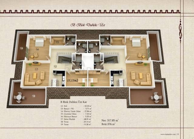 مجمع فاخر بشقق عصرية للبيع في جيكجيللي / الانيا 