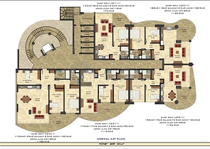 شقق بمساحات مختلفة في أوبا على البحر مباشرة ً