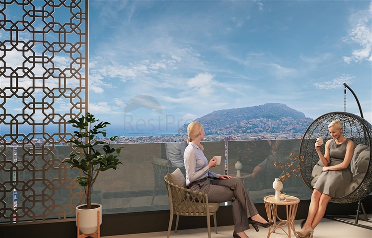 اطلالة بحر وقلعة - دوبلكس فاخرة 4 غرف وصالة - في مركز الانيا 