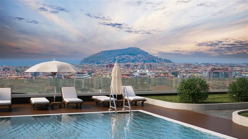 اطلالة بحر وقلعة - دوبلكس فاخرة 4 غرف وصالة - في مركز الانيا 