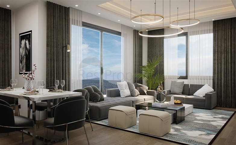 اطلالة بحر وقلعة - دوبلكس فاخرة 4 غرف وصالة - في مركز الانيا 