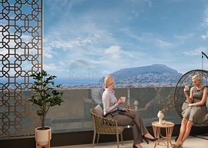 اطلالة بحر وقلعة - دوبلكس فاخرة 4 غرف وصالة - في مركز الانيا 