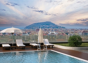 اطلالة بحر وقلعة - دوبلكس فاخرة 4 غرف وصالة - في مركز الانيا 