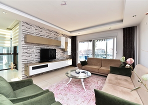 اطلالة بحر - دوبلكس 3 غرف وصالة - مؤثثة -مجمع فاخر -في كاستل / الانيا 